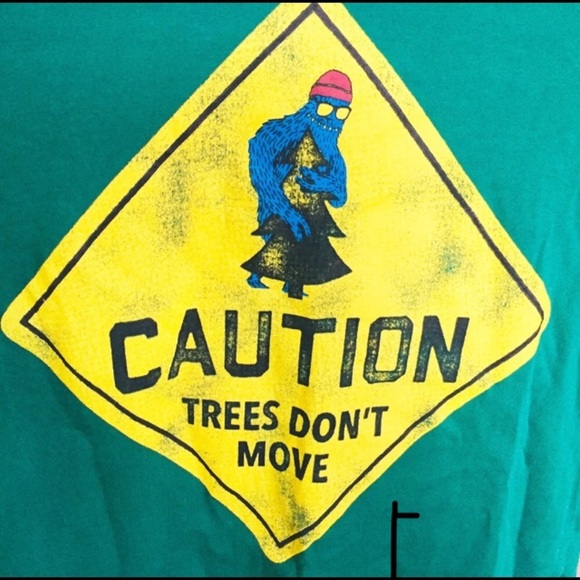 JOE FRESH Yeti Monster Print Tee With Long Sleeves Green Boys 10-12Y - Picture 5 of 7